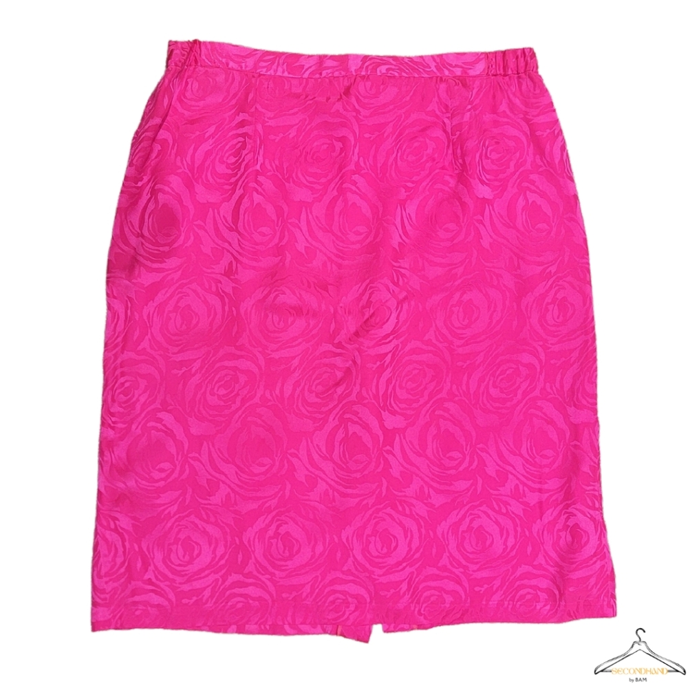 Hot Pink Knee-length Pencil Skirt for Cocktail